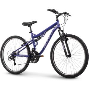 Huffy Stone Mountain Hardtail Mountain Bike for Boys/Girls/Men/Women, 20"/24"/26" Sizes, 6 or 21 Speed Shimano Twist Shifting, Front or Dual Suspension, Comfort Saddle, Sleek Colors