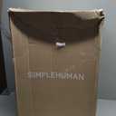 simplehuman 40 Liter / 10.6 Gallon Slim Kitchen Step Trash Can With Secure Slide Lock, Grey Plastic