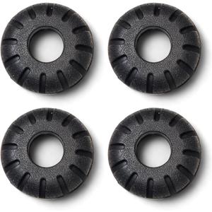 Premium Choke Up Rings, 4 Pack, Reduces Hand Pain & Pressure for Baseball, Softball, & Tee Ball Bats Knob Taper, Black 