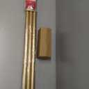 Ycolnaefllr 1 Inch Diameter Double Curtain Rod Set for Windows Drapery Double Window Treatment Curtain Rod Adjustable from 84 to 120 Inch,Resin Finials with Curtain Holdbacks Heavy Duty,Gold