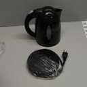 OVENTE Electric Kettle, 1.7L Fast Boiling Water Heater for Coffee or Tea, BPA Free with Water Level Gauge, Auto Shut-Off, Boil-Dry Protection, Indicator Light and Removable Filter, Black KP72B