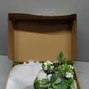 Ling's Moment 2pcs Wedding Flowers Garland Artificial Floral Swag Arch Decorations Greenery Arrangements Lily of The Valley White Ceremony Reception Garden Easel Wall Entryway Outdoor NOT Include Sign