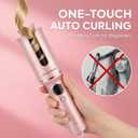 Automatic Curling Iron, Ceramic Curling Wand for Long Hair, Automatic Hair Curler, Rotating Curling Iron - Creating Soft Waves & Curls, Anti-Scald, Tangle-Free, Reminder Function, Automatic Power-Off