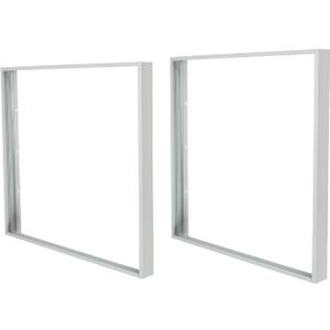 2x2 Surface Mount Kit, 24x24 Inch Aluminum Surface Mounting Bracket Kit for LED Flat Panel Light, Drop Ceiling Light -2 Pack