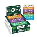 ALOHA Organic Plant Based Protein Bars - 6 Flavor Variety Pack - 12 Count, 1.9oz Bars - Vegan Snacks, Low Sugar, Gluten-Free, Low Carb, Paleo, Non-GMO, Stevia-Free, No Sugar Sweeteners USDA Organic, BB Date 16 Oct 2026