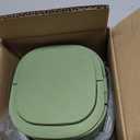 Portable 20-Ounce Electric Heated Lunch Box, 2.5-Cup Food Warmer for Travel & Office, Leak-Proof Silicone-Sealed Lid, Foldable Handle, Ideal for Soup, Chili & Leftovers, Green