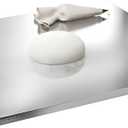 Stainless Steel Cutting Boards for Kitchen,304 Stainless Steel Chopping Boards with Lip and Non-slip silicone pad for Countertop Cutting Meats Fruits,Easy To Clean(11.8 * 15.7 * 0.06inch)