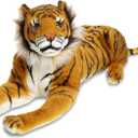 Melissa & Doug Giant Tiger - Lifelike Stuffed Animal (Over 5 feet Long)
