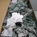 6.5 ft. Pre-Lit LED Slim Fraser Fir Artificial Christmas Tree with 450 White Lights Spruce Tree