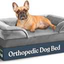 Orthopedic Sofa Dog Bed - Ultra Comfortable Dog Beds for Medium Dogs - Breathable & Waterproof Pet Bed- Egg Foam Sofa Bed with Extra Head and Neck Support - Removable Washable Cover & Nonslip Bottom.