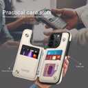 DJDUCK Designed for iPhone 16 Pro Max Case Wallet with Card Holder, [Magnetic Clasp Cover] [RFID Blocking Leather Protection] Shockproof Women Men Cases 6.9 Inch for Apple 16 Pro Max White