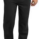 Hanes Mens EcoSmart Best Sweatpants, Athletic Lounge Pants with Cinched Cuffs, Size L