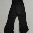 Truform 20-30 mmHg Compression Stockings for Men and Women, Thigh High Length, Dot-Top, Open Toe, Black, Medium (Medium (1 Pair))