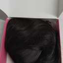 Hair Toppers for Women, 18 Inch Toppers Hair Pieces for Women with Thinning Hair Wispy Clip in Bangs 360 3D Big Coverage Base Curly Wavy (Dark Brown, 18Inch Wispy bangs)