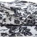 Betsey Johnson - Full Size Sheet Set, Ultra-Soft Bedding with Smooth & Silky Feel, Deep Pockets, Bed Sheets with Matching Fitted Sheet & Pillowcases (Betseys Toile Black)