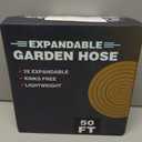 50 ft Flexible Garden Hose with 10 Spray Nozzle-Heavy Duty Superior Strength 96D Material Garden hoses -5-Layer PTE Latex Core - Lightweight Water hoses- Extra Strong Brass Connectors Garden hose