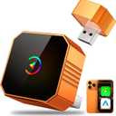 2026 Wireless CarPlay Adapter, 2in1 Mini CarPlay Wired to Wireless with Fast Stable Connection, Plug and Play, Zero Delay Car Play for iPhone iOS 10+, Android 11+Marine Autopilots