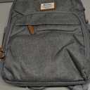 RUVALINO Diaper Bag Backpack-Multifunction Travel Baby Diaper Bag with Changing Pad, Insulated Bottle Holders & Pacifier Case, Large Capacity, Waterproof, Gray