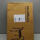 Medokare Shower Chair with Padded Seat - Shower Bench for Seniors with Tote Bag and Handles, Shower Stool Bath Chair for Elderly, Handicap Tub Shower Seats for Adults (White Stool with Rail)