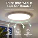 15.8Inch 2PK White LED Flush Mount Ceiling Light,32W,3480LM,3CCT Selectable