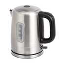 amazon basics Stainless Steel Electric Kettle With Water Indicator- 1-Litre (2200 Watt), 1 Liter, 2200 Watt