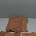 VitalCozy 6 Pcs Baby Muslin Hooded Bath Towels and Washcloths Muslin Cotton Hooded Baby Towels Absorbent Blankets for Gift Newborn Infant Shower (32 x 32 Inch,Brown,Coffee)