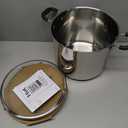 T-fal Specialty Stainless Steel Stockpot 12 Quart Oven Safe 350F Pots and Pans, Cookware Silver