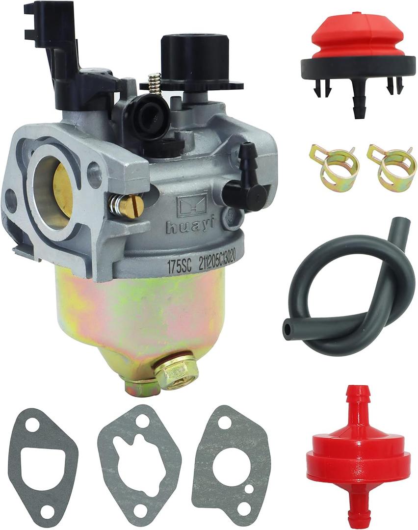Carburetor fit for Huayi Carb Snowblower Assembly 170SD 170SA 175SC Carb for Craftsman, Cub Cadet, MTD & Troy-Bilt Snowblower