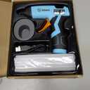 GoGonova Cordless Hot Glue Dispenser, 15s Fast Preheating with 2Ah Built-in Battery Hot Melt Glue Dispenser, Smart Power-Off, Kit with 25 Pcs Premium Mini Glue Sticks and USB-C Charging Port (Blue)