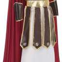 Roman Warrior Costume for Boys, Kids Gladiator Medieval Soldier Cosplay Knight Viking Outfits Halloween Dress Up, Size 12-14Y