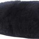 ABUSA Black Sheepskin Insoles Women's Premium Think Wool Fur Fleece Inserts Cozy & Fluffy Women US 9 B(M)
