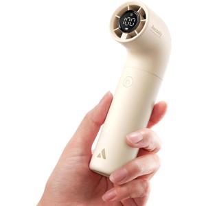 Aecooly Portable Handheld Fan, Powerful Turbo Mini Fan, 16500 RPM High Speed Aero, 14H Max Cooling Time, 5 Speeds Pocket Rechargeable Personal Small Travel GIfts for Women Men -Beige