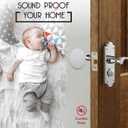 Door Stoppers - Large 3.15" (4 PCS) - Door Stoppers for Wall with Strong Back Adhesive - Quiet and Shock Absorbent Silicone Wall Protectors from Door Knobs - Protects Every Surface - White