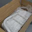 LEHOM 5.1" Slim Storage Cart - 4 Tiers Bathroom Organizer Mobile Shelving Unit Storage Rolling Utility Cart Slide Out Organizer for Kitchen Bathroom Laundry Narrow Places, White