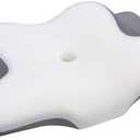 PAYHUIN Cervical Neck Pillow, Memory Foam Pillows for Neck and Shoulder Pain Relief, 2 Heights Ergonomic Pillow with Breathable Ice Silk Cover, Neck Support Pillow for Stomach Sleepers White