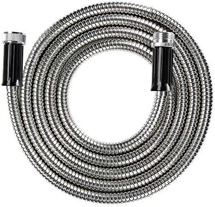 Beaulife Metal Short Garden Hose 10ft Connectors, Drainage Hose for Dehumidifier Small Water Hose Extension High Pressure Bib Reel Extender, Drinking Water Hose for RV Outdoor