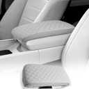 CDEFG for Hyundai Santa Fe 2024 2025 2026 MX5 Center Console Cover Armrest Box Cover for Santa Fe 2024 2025 Accessories Arm Rest Protector Santa Fe SE/SEL/XRT/Limited/Calligraphy (Dark Gray