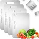 Titanium Cutting Board - 2025 New Upgrade 100% Pure Titanium Cutting Boards for Kitchen Double Sided Non Toxic Cutting Board,Hygiene Durable Dishwasher Safe Chopping Board(L:15.35IN*11.02IN)