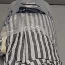 MooMee Striped Duvet Cover Set 100% Washed Cotton Linen Like Textured Breathable Durable Soft Comfy (Dark Grey White Classic Stripes, King 104"x90")