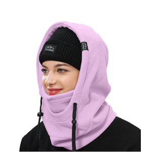 OWNGIGI Balaclava Ski Mask for Men and Women Winter Fleece Face Mask Windproof Cold Weather Head Cover Hooded Neck Warmer