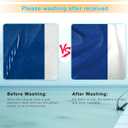 Lounge Chair Towel Cover, Beach Chair Covers (Pack of 2), Chaise Lounge Cover with 3 Pockets for Pool Beach Garden Courtyard Outdoor Trips, 85 x30 in, Striped Dark Blue