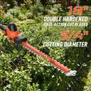MAXLANDER 2-in-1 Cordless Pole Saw & Hedge Trimmer, 8-Inch Electric Pole Saw 18-Inch Pole Hedge Trimmer, 15ft Max Reach, 16ft/s Speed, Auto Oiling, with 20V 2X3.0Ah Battery & Charger for Tree Trimming