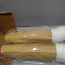 ECO SOUL 12 Oz Disposable Paper Coffee Cups with Lids & Sleeves (100 Pack), 16 Ounces