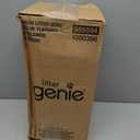Litter Genie Standard Pail (Silver) | Cat Litter Box Waste Disposal System for Odor Control | Includes 1 Square Refill Bag