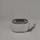 MELLERHOME Tostadora retro de 2 rebanadas, 7 niveles de bronceado, 3 funciones (recalentar, descongelar, cancelar), caractersticas de acero inoxidable, bandeja extrable para migas, almacenamiento (Blanco)