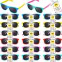 Geiserailie 48 Packs Summer Party Favors Sunglasses Bulk with Gift Tags, Neon Beach Pool Party Supplies, Summer Camp Birthday Goodie Bag Fillers, Classroom Prizes Giveaways for Students Teachers