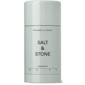 Salt & Stone Aluminum Free Deodorant | Extra Strength 48 Hour Protection for Women & Men | Made with Seaweed Extracts, Niacinamide & Prebiotics | Bergamot & Hinoki