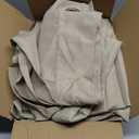 HolidayIdeas Outdoor Curtains for Patio Waterproof, 6 Panels - 54x84 Inches - Weatherproof Privacy Outsides Curtains for Cabana Porch Pergola, Sunlight & UV Blocking (Taupe, Grommet Top)