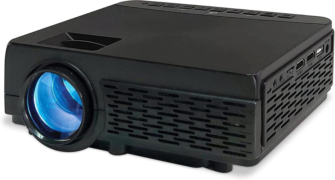 GPX Mini Projector with Bluetooth, USB and Micro SD Media Ports, Includes Remote (PJ300B), Black