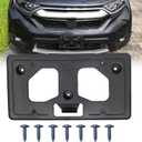 Front License Plate Frame Tag Holder Mounting Bracket Fits for Honda CR-V 2017 2018 2019 Textured Black Replace HO1068124 71145TLAA00